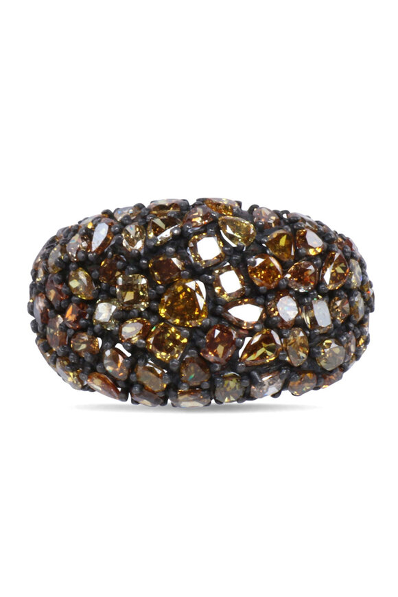 Michael Tracy Tabac Blonde Faberge Ring - view 1