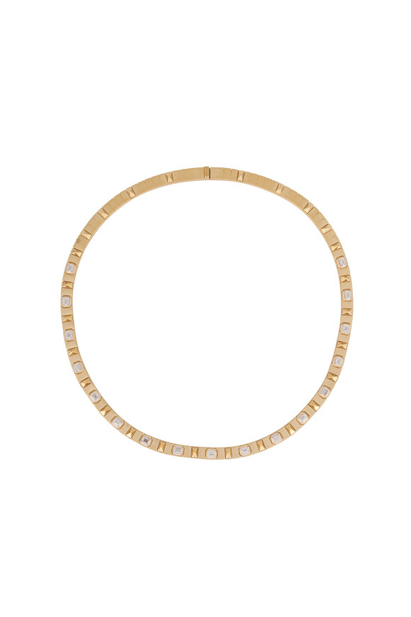 Mariani 18k Yellow Gold Augusta Diamond Collar Necklace - view 1