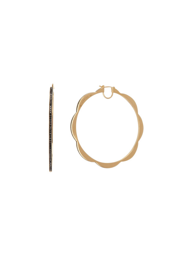 Cadar - 18K Yellow Gold Jumbo Triplet Hoop Earrings