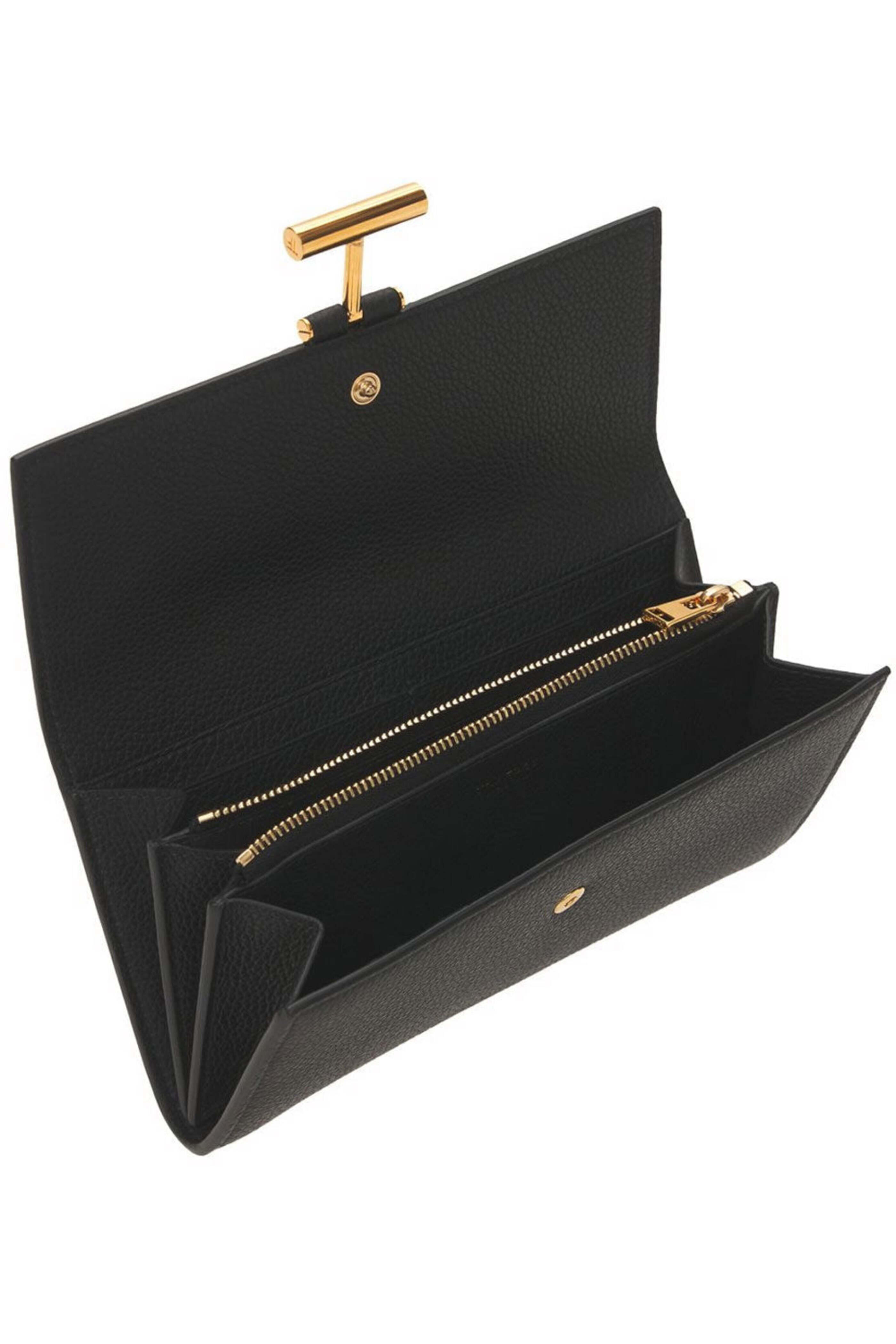 Tom Ford - Continental Grain Leather Wallet in Black