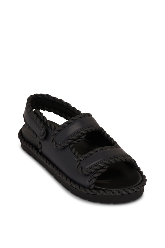【関税&送料込】Bottega Veneta Black Leather Amy Slippers BOTTEGA VENETA | Amy 45 Leather Mule Sandals | Women | Lane