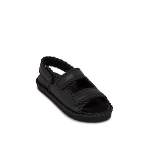 BOTTEGA VENETA Jack Espadrillas レザー ラバーソール ブラック uploading-1384918.jpg