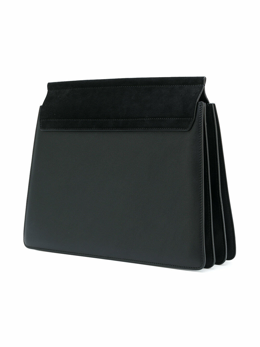 Chloé - Faye Black Leather & Suede Shoulder Bag