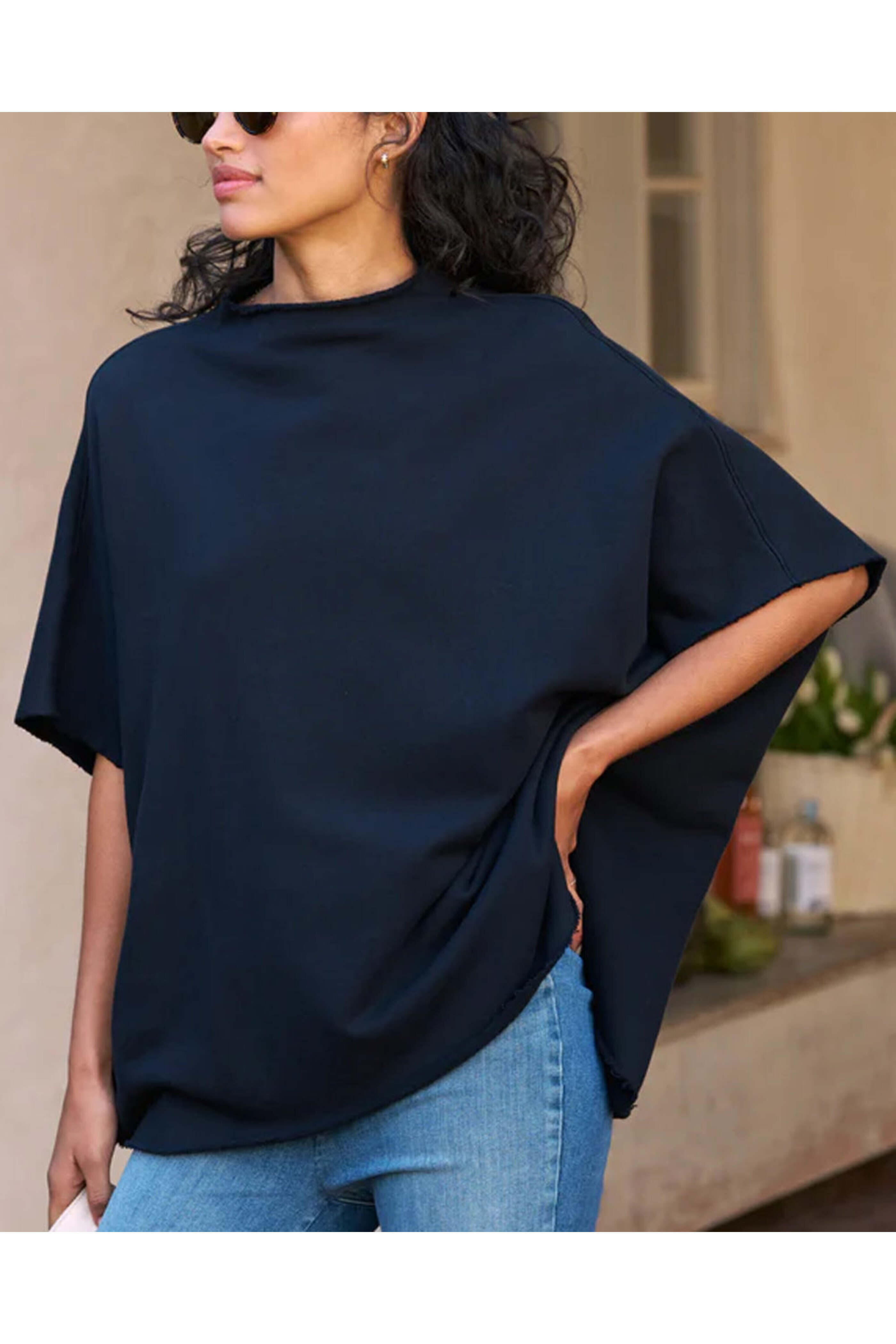 Frank & Eileen - British Royal Navy Audrey Funnel Neck Capelet