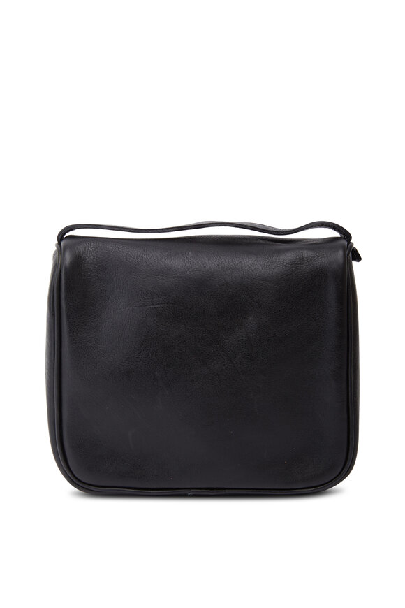 Moore & Giles - Black Leather Messenger Bag