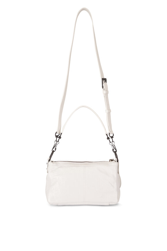 Balenciaga Mini Le City Moto Optic White Leather Shoulder Bag - view 3