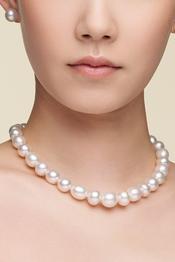 Paspaley Delfini Blue Pearl Strand Necklace - view 2
