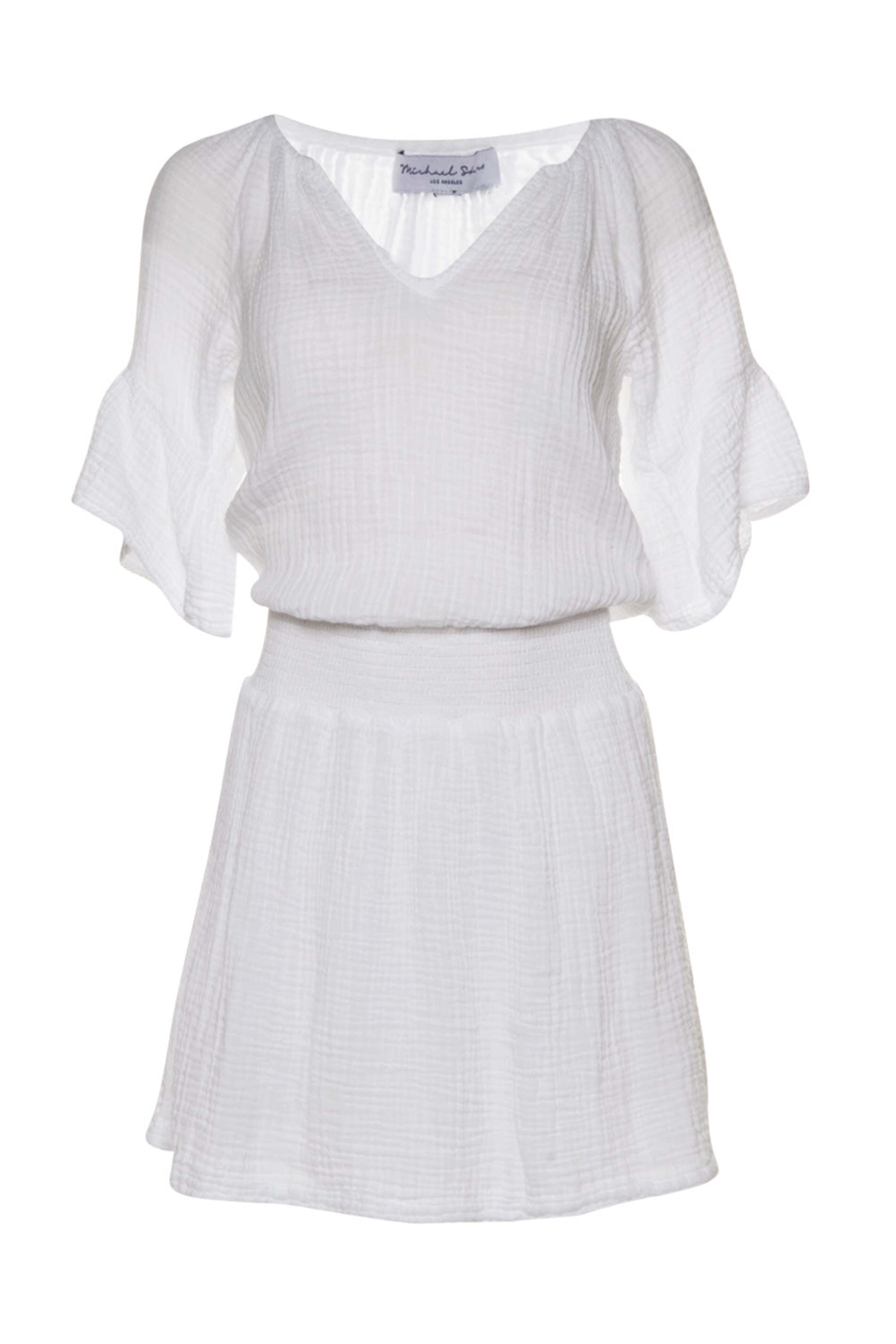 Michael Stars - White Smocked Katelyn Dress