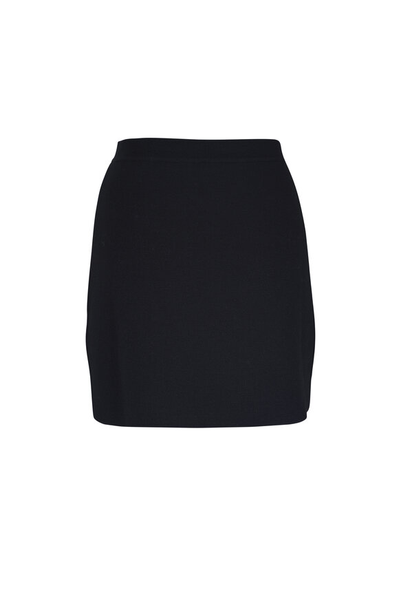 Khaite - Darrion Black Mini Skirt