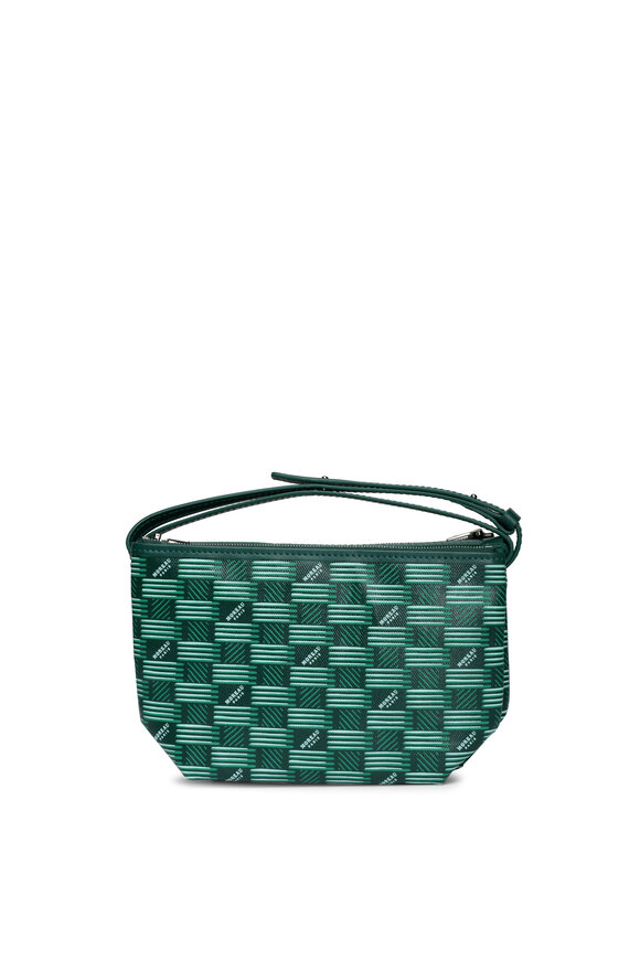 Moreau Paris Antoine Green Double Pouch Crossbody