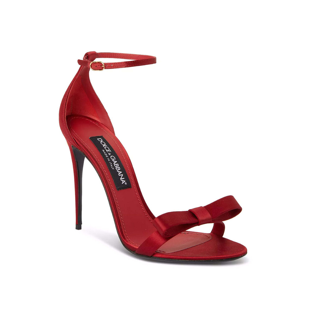 サンダル・ミュール Dolce&Gabbana Red Satin High Slingback Dolce&Gabbana Red Satin High Slingback (Dolce & Gabbana