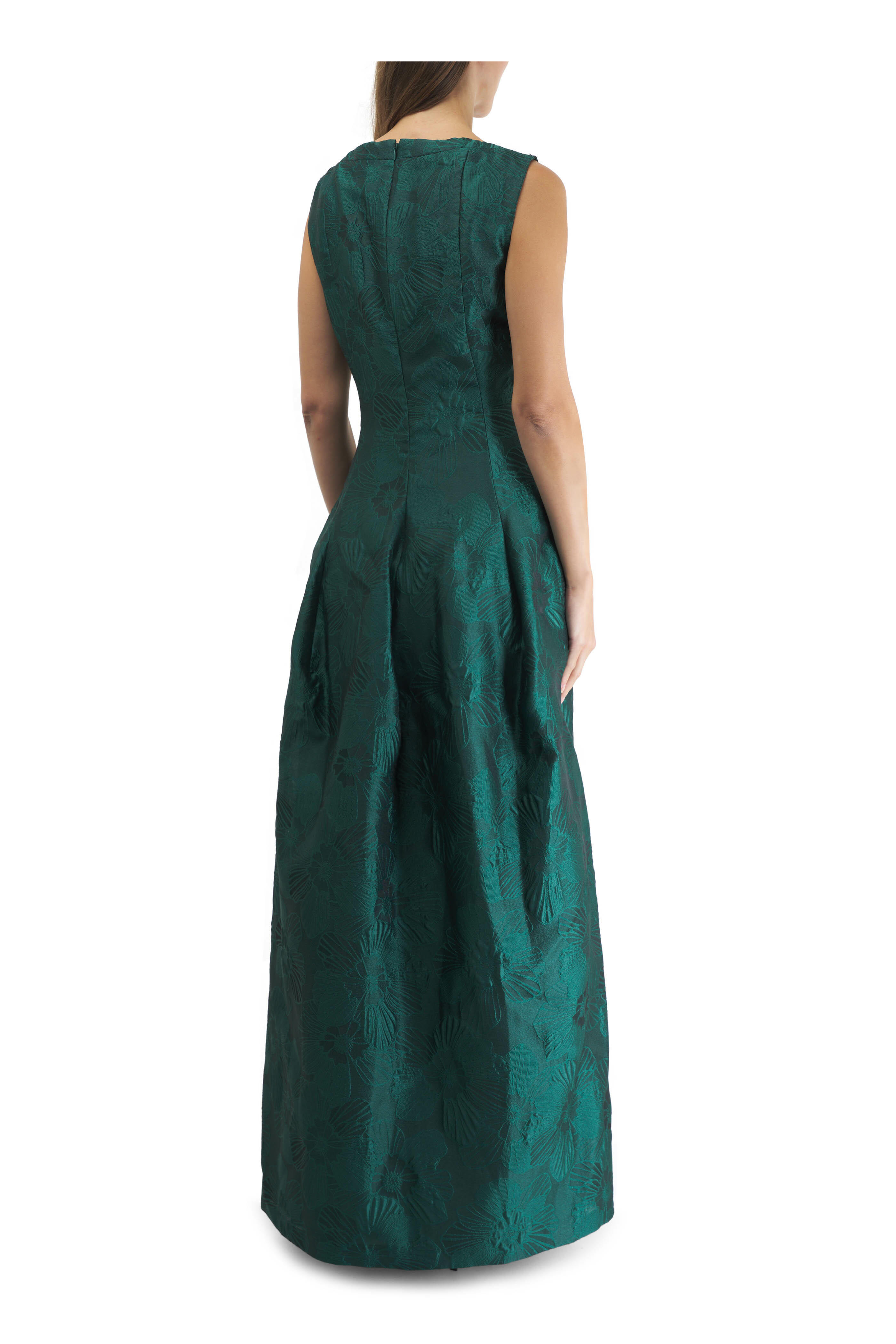 sachin and babi light blue dress Emerald Oasis Satin Jacquard Ruffle Hem Midaxi Bridesmaid Dress