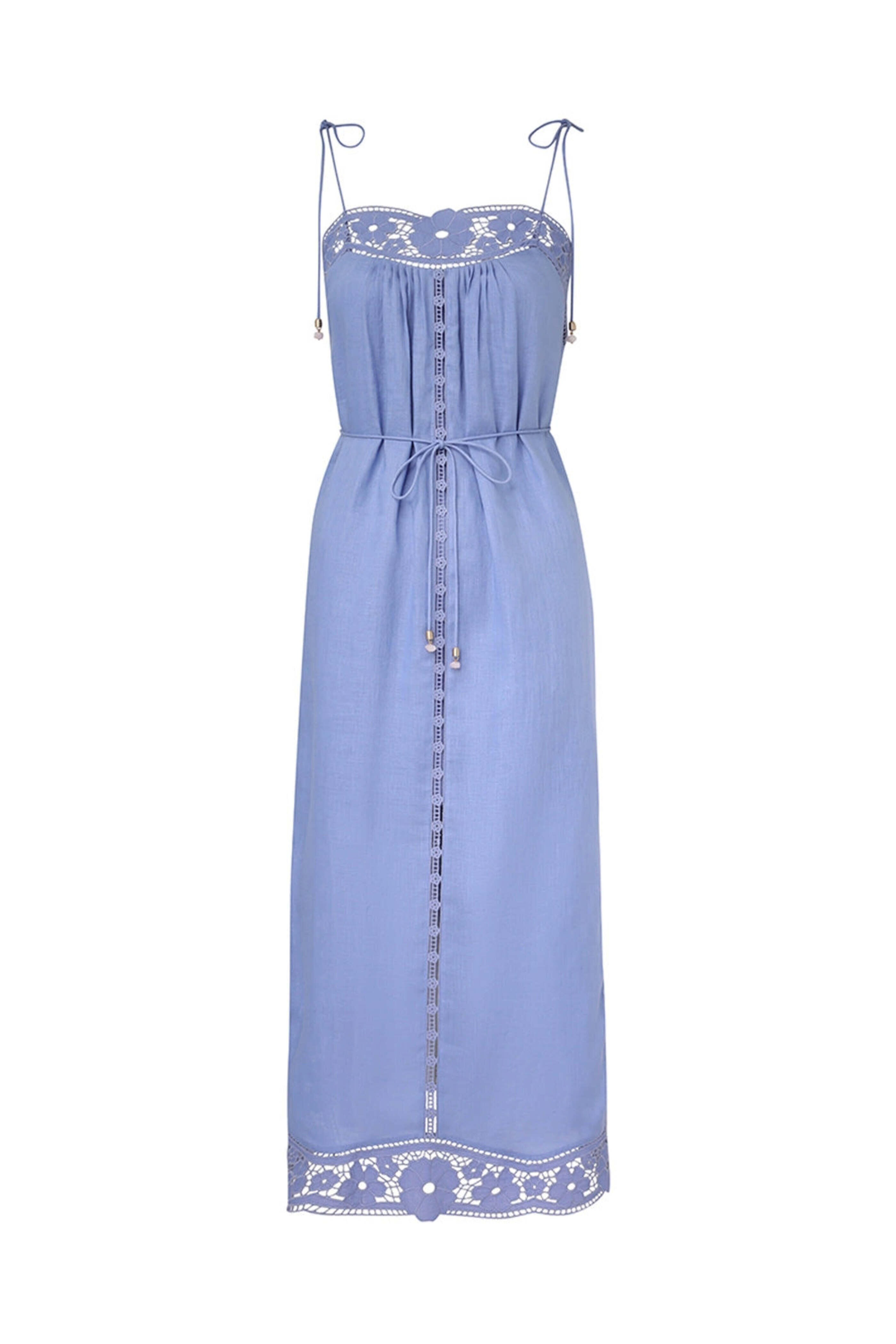 ワンピース ZIMMERMANN Powder Blue Polyester Dress Zimmermann Blue Gown | Pickle