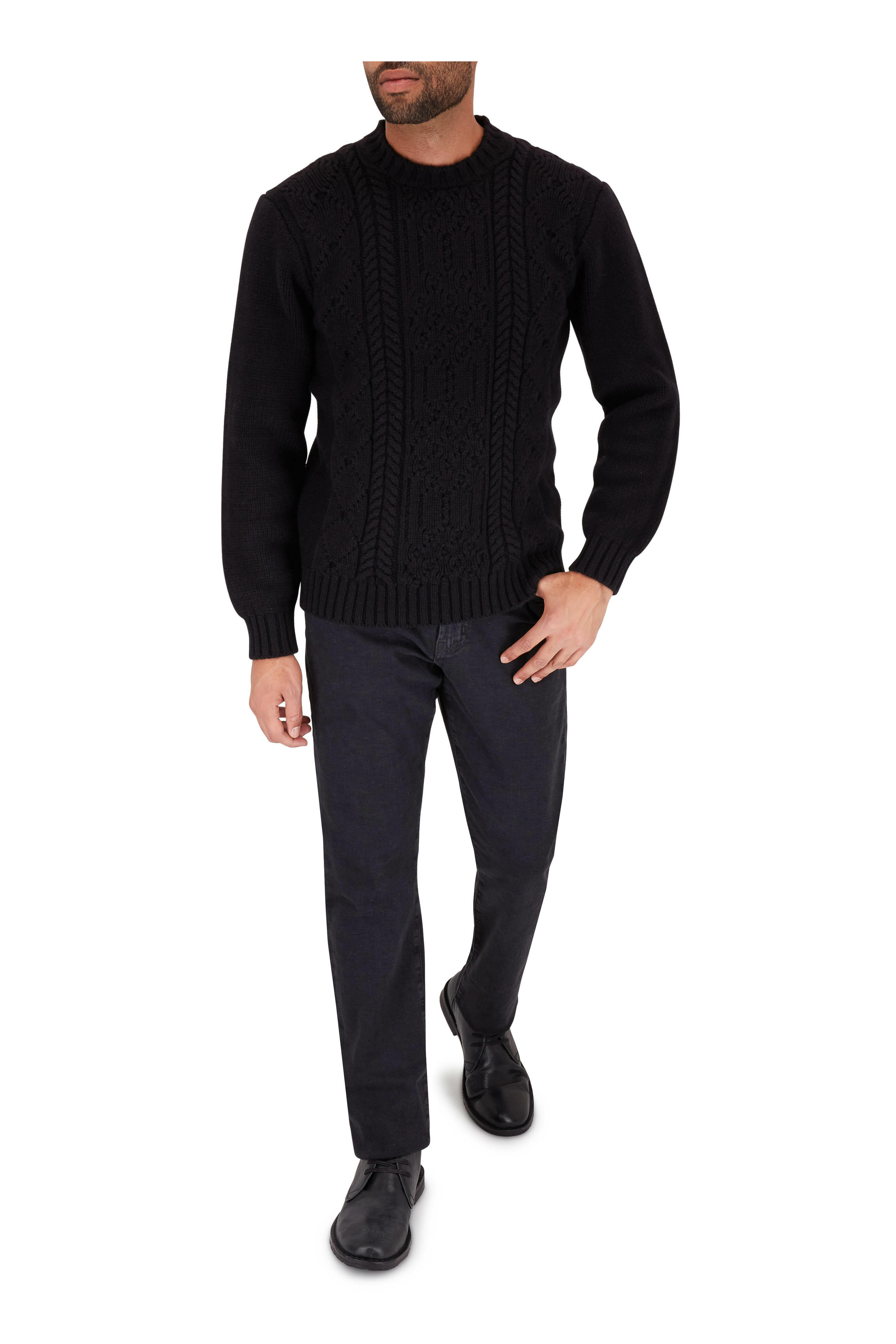 John Varvatos - Portland Black Antiqued Leather Chukka Boot