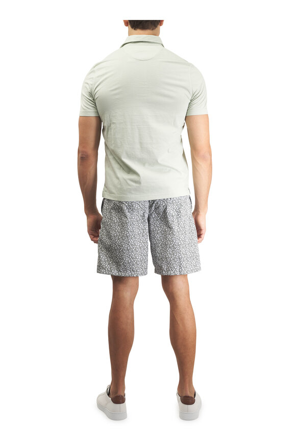 Fedeli Sage Jersey Cotton Polo - view 4