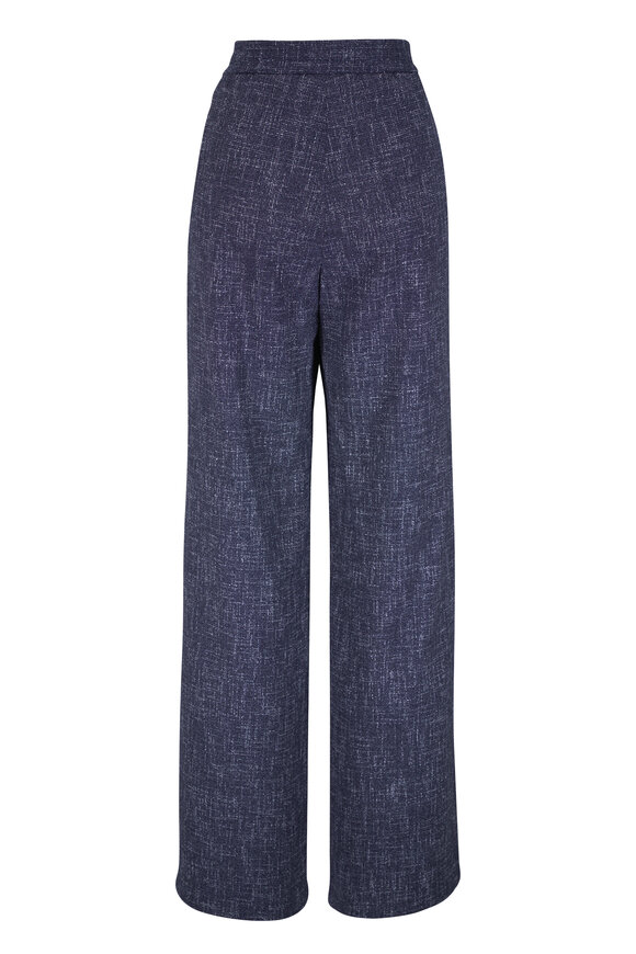 Akris Blue Textured Pant - view 3