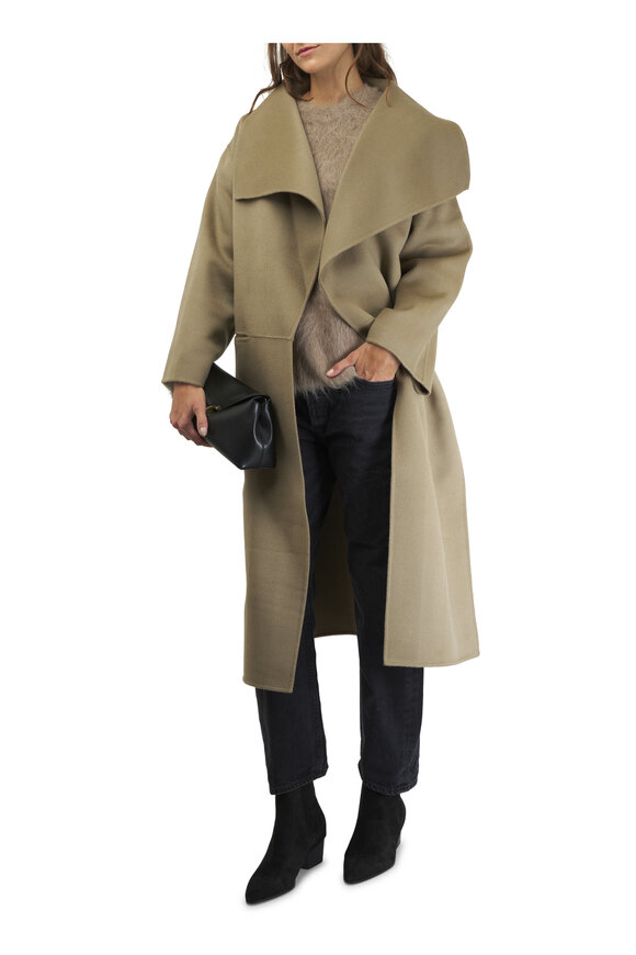 Totême - Signature Truffle Wool & Cashmere Coat 