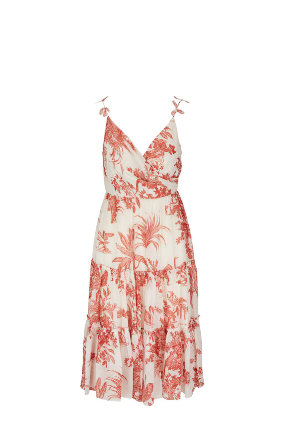 Sachin + Babi - Dalia Red & Ivory Print Dress