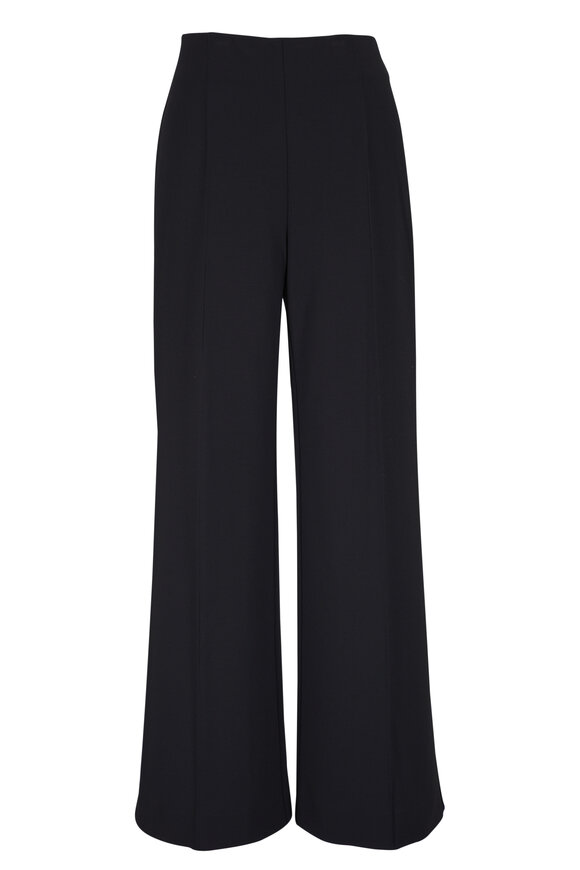 Lafayette 148 New York Beekman Black Wide Leg Ankle Pant