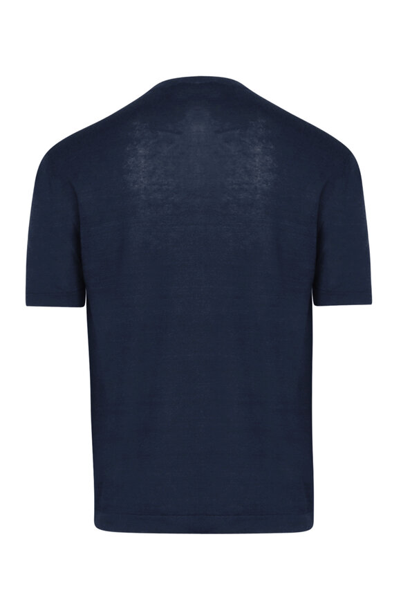 Kiton Navy Blue Crewneck Shirt - view 2