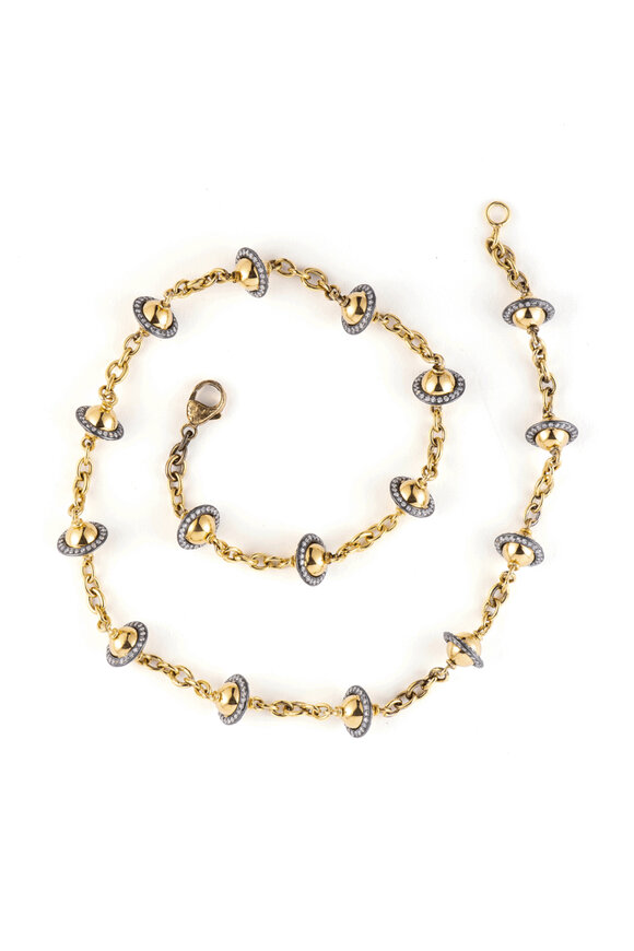 Sylva & Cie Saturn Beaded Necklace