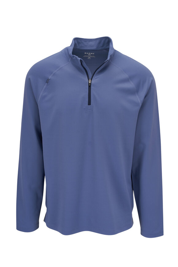 Rhone Apparel - Session Ocean Blue Quarter Zip Pullover