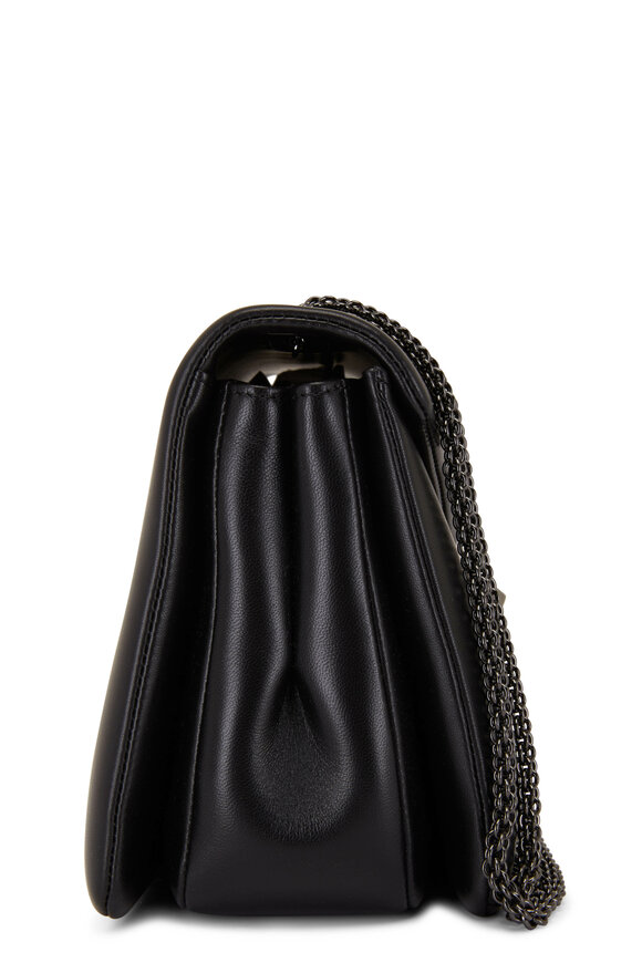 Valentino Garavani - Black Leather One Stud Shoulder Bag