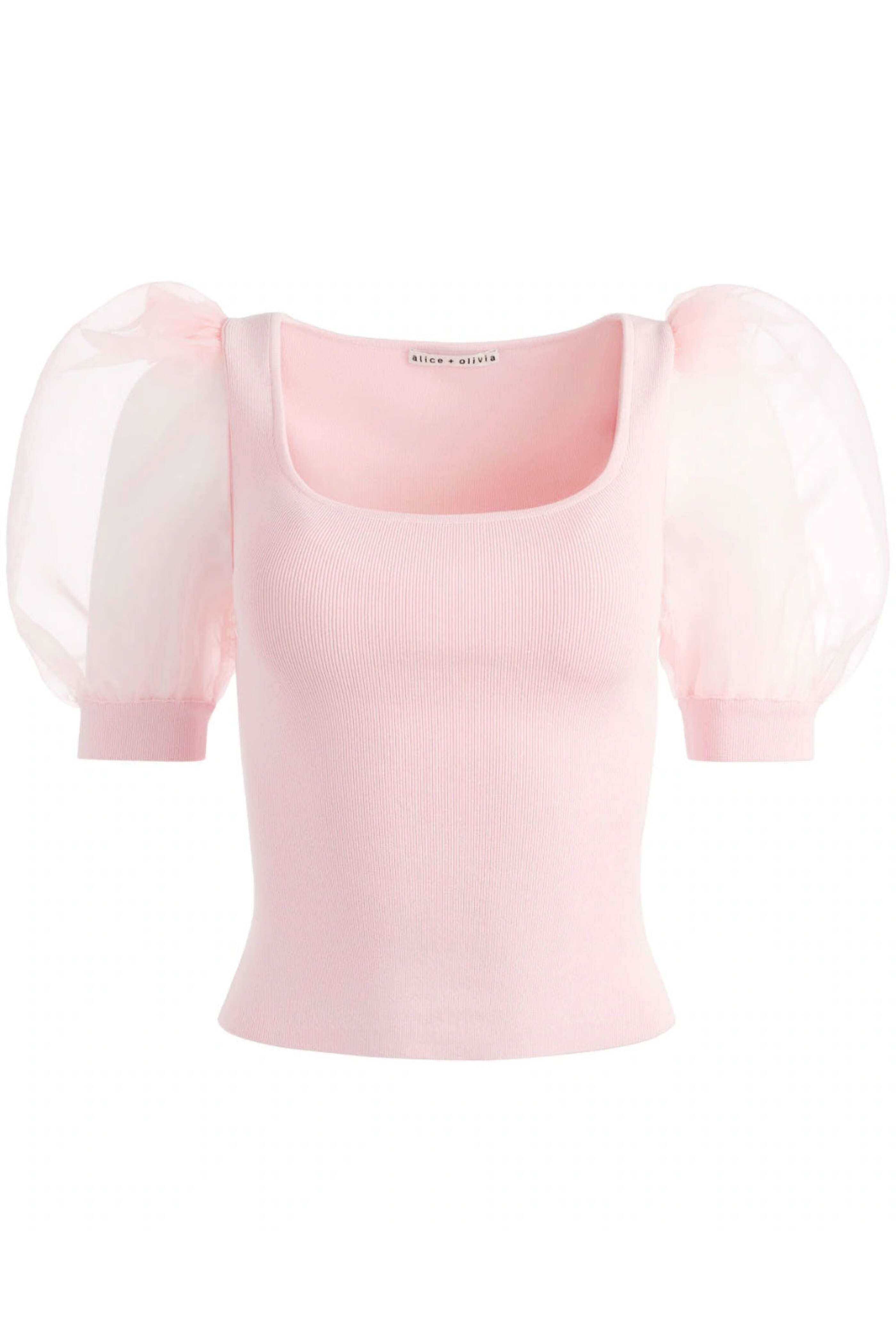 Alice & Olivia - Petal Abella Puff Sleeve Top