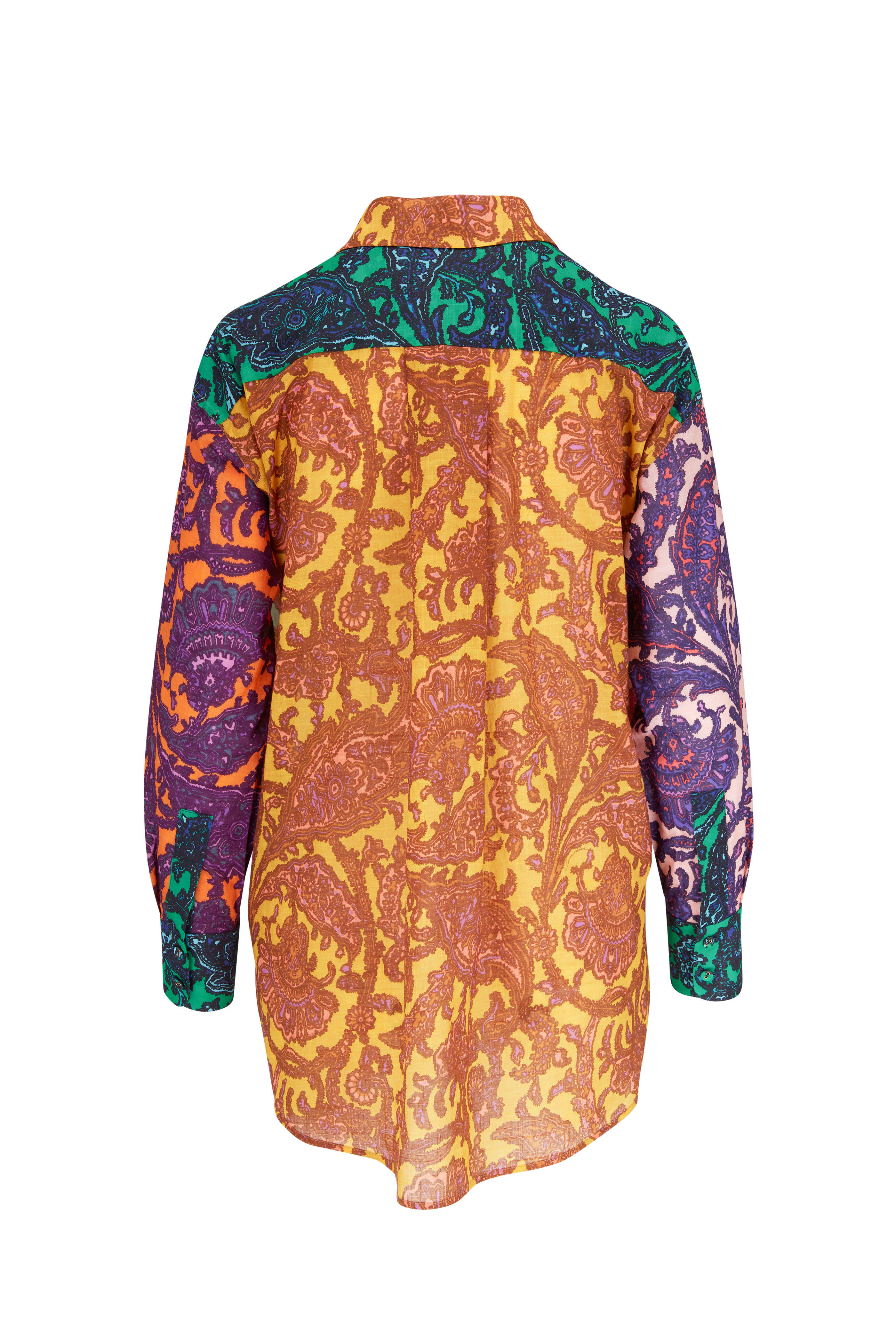 Zimmermann - Tiggy Paisley Spliced Shirt | Mitchell Stores