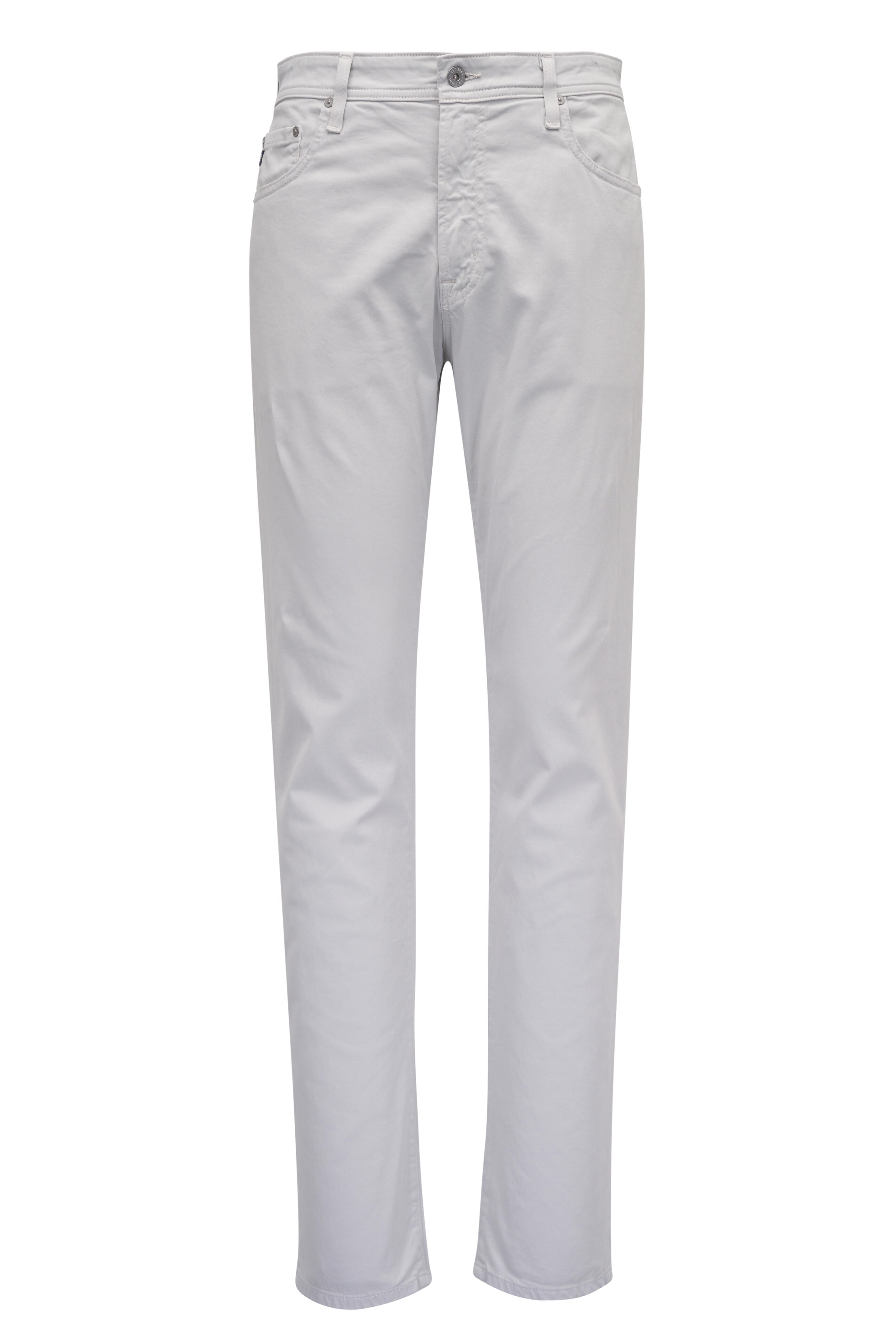 AG - Tellis Light Gray Cotton Stretch Twill Pant