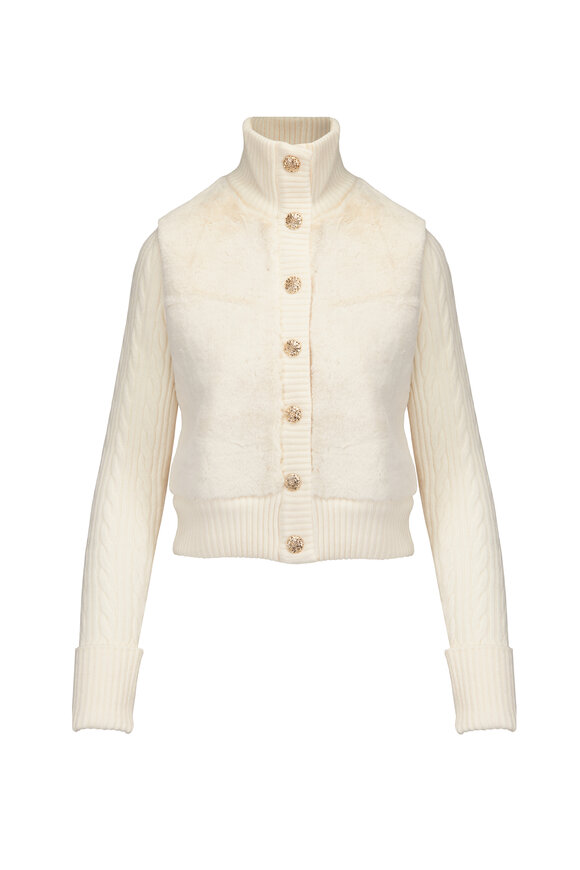 Cara Cara Logan ivory Cardigan Sweater - view 1