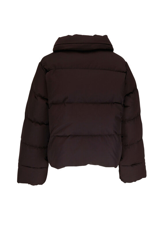 Nili Lotan - Alette Chocolate Short Puffer Coat