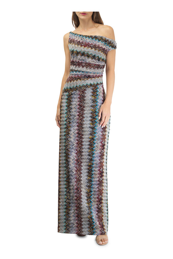 Missoni - Zigzag Multicolor Woven Maxi Dress