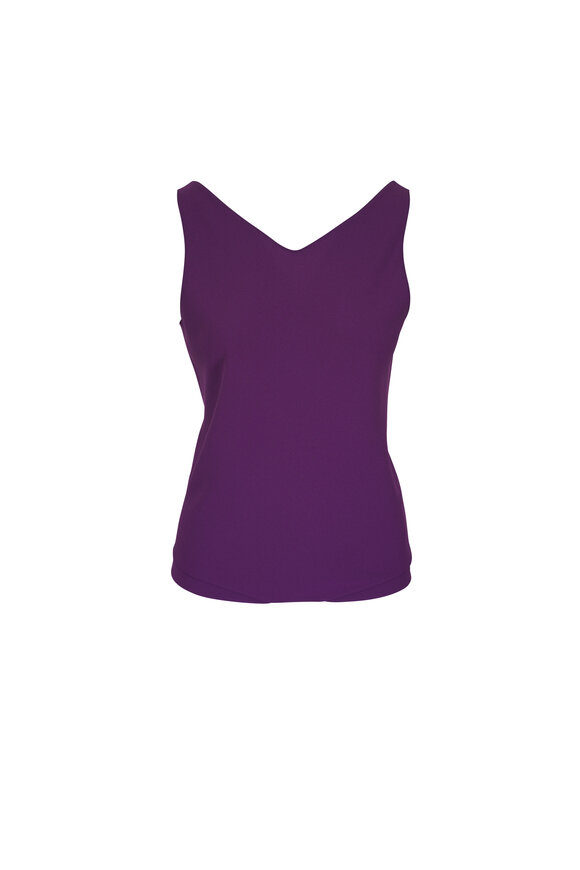 Peter Cohen Band Plum Techno Crepe Top