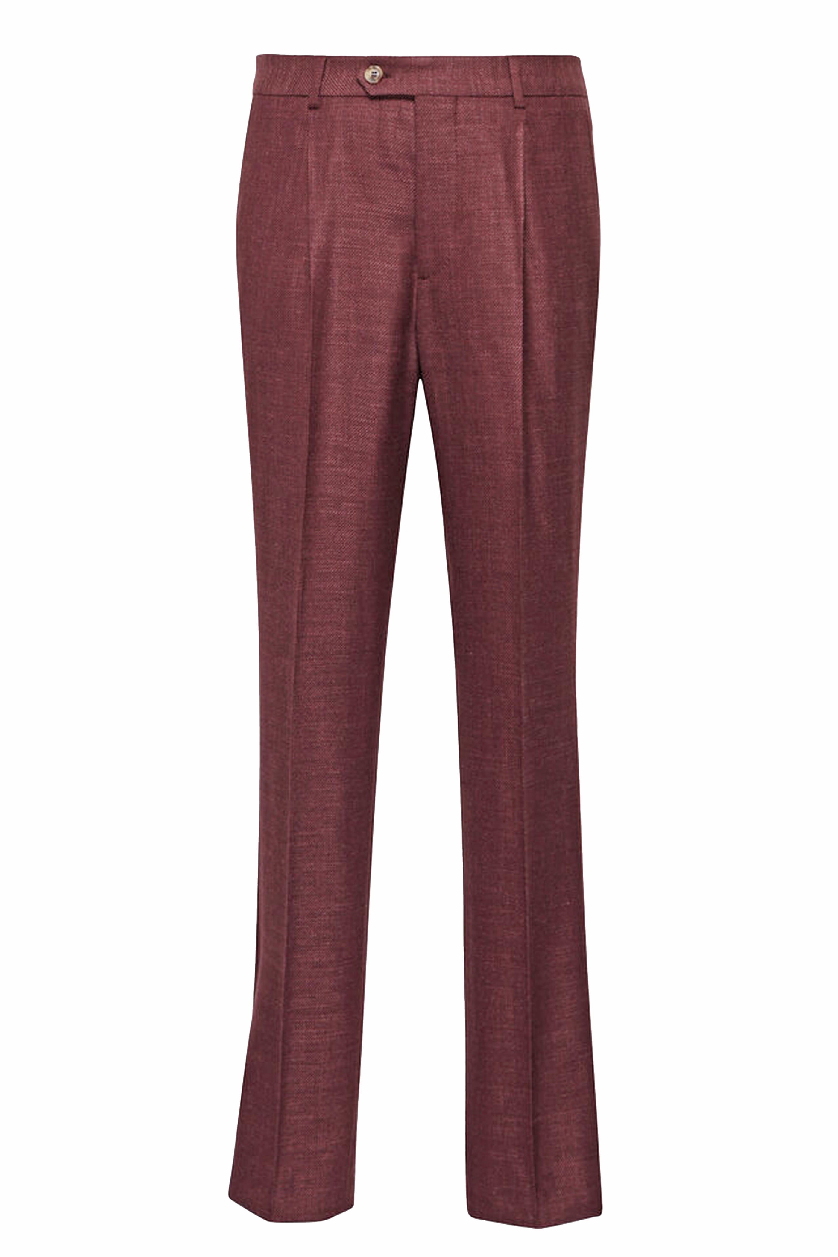 Brunello Cucinelli - Burgundy Single Breasted Suit