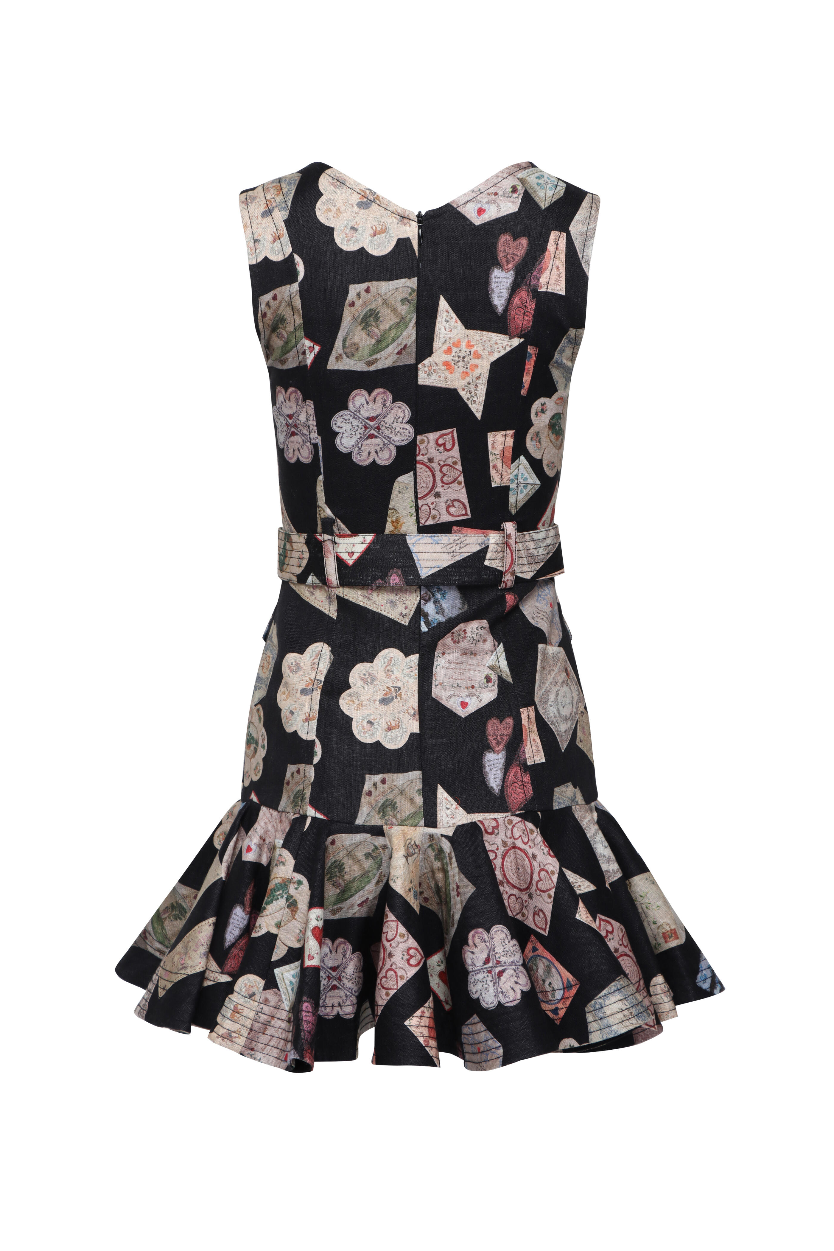 Zimmermann - Dream Flip Black Love Letter Mini Dress