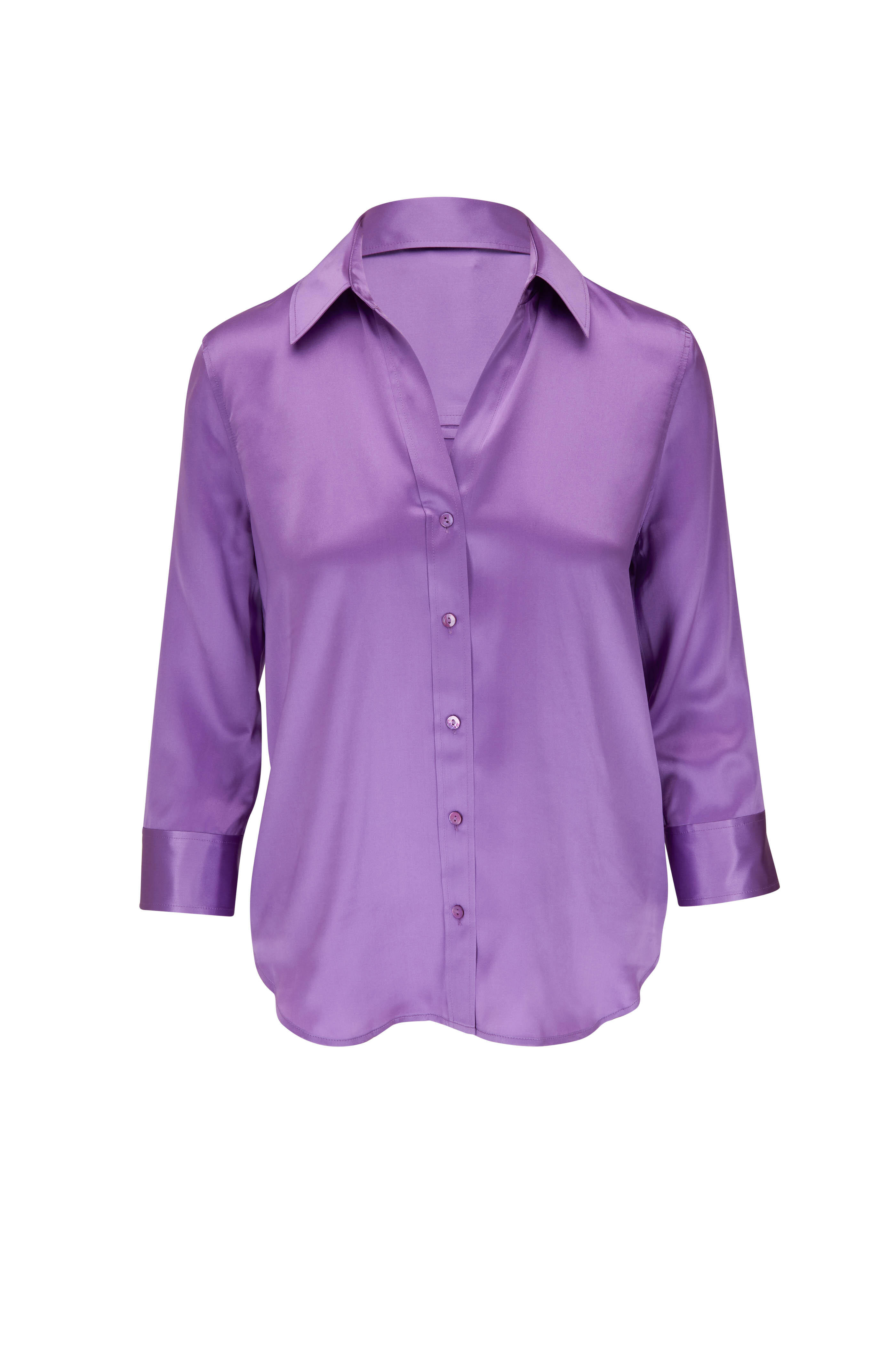 L'Agence - Dani Orchid Silk Blouse | Mitchell Stores