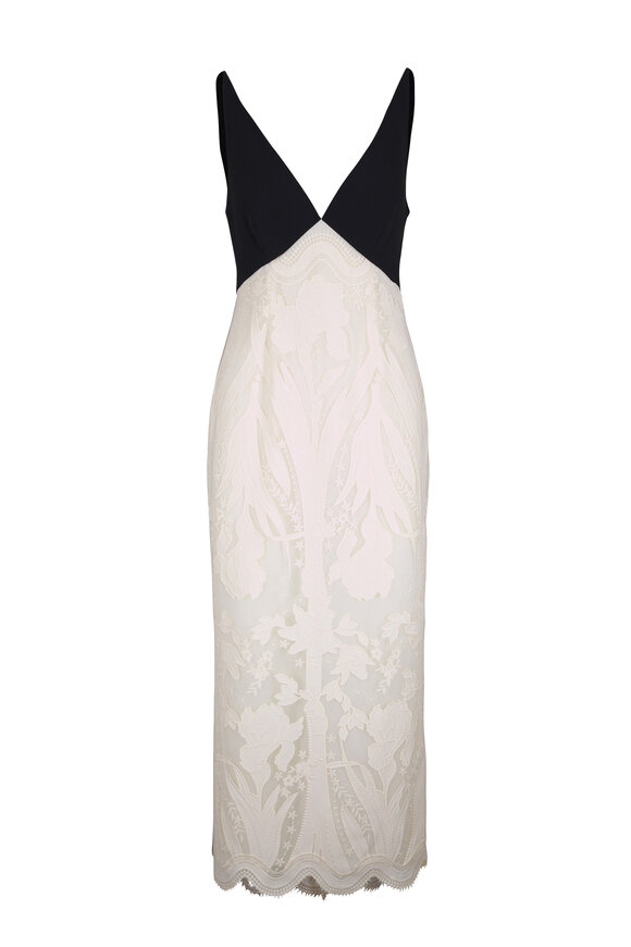 Lela Rose - Sand Jacquard Knit Midi Dress | Mitchell Stores