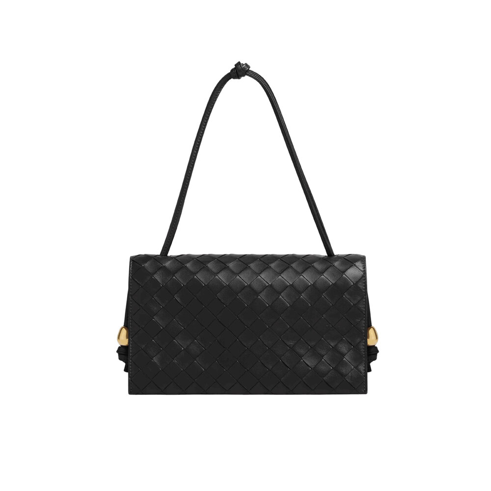 バッグ Maxi Intrecciato shoulder bag black bottega-trio-pouch-on-strap-
