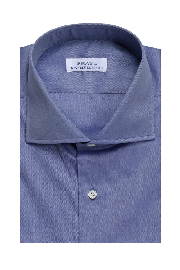 Fray Indigo Cotton Sport Shirt