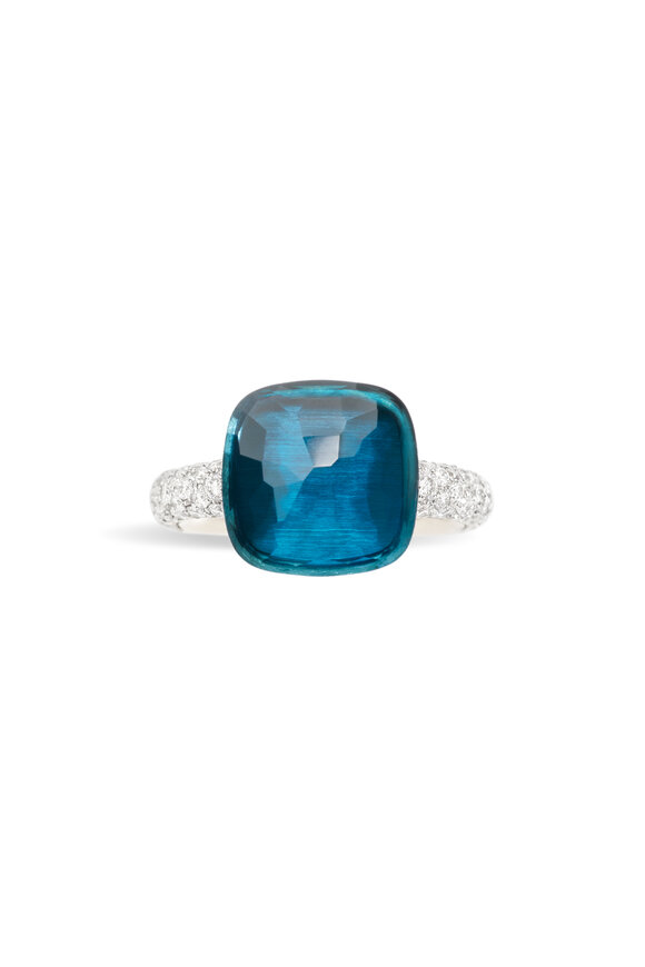 Pomellato - Nudo Maxi London Blue Topaz & Diamond Ring