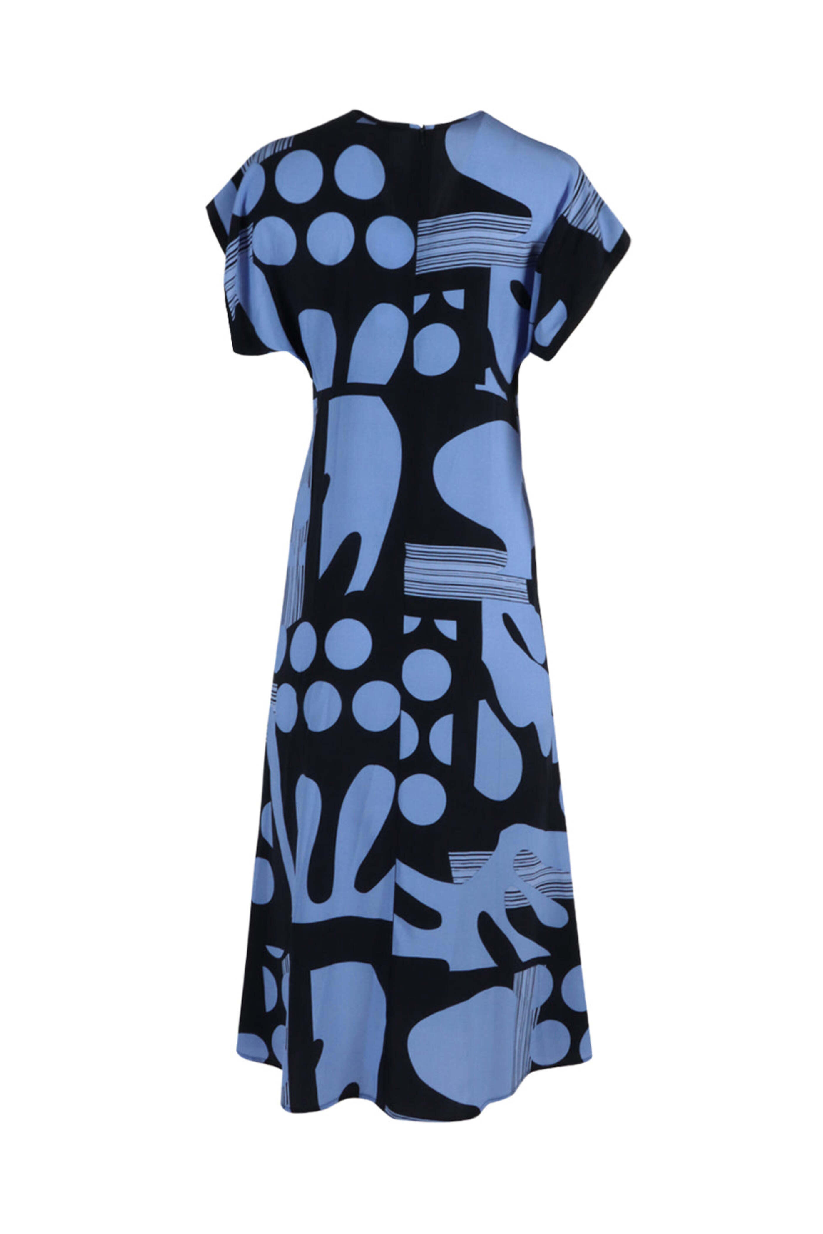 Zero + Maria Cornejo - Ink Jet and Chambray Blue Ama Dress