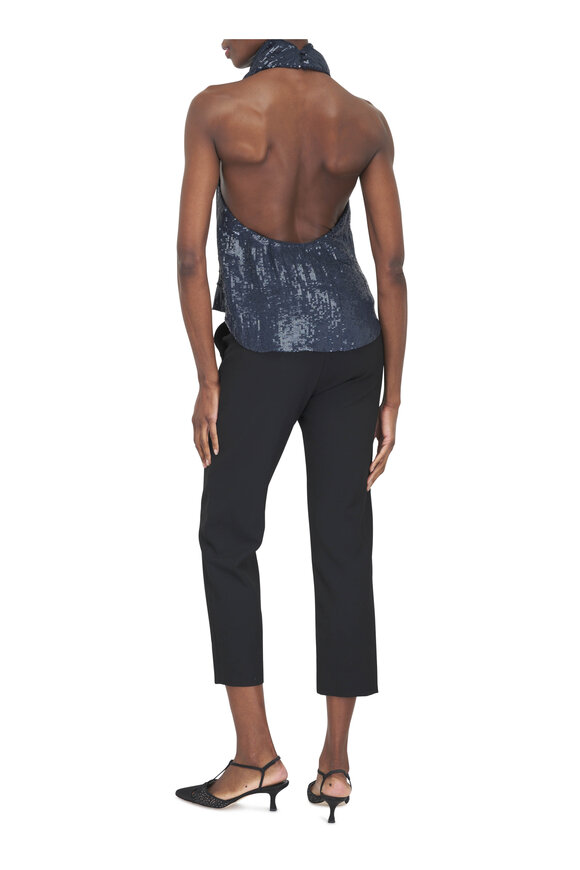 Veronica Beard Renzo Black Cropped Slim-Leg Pant - view 3