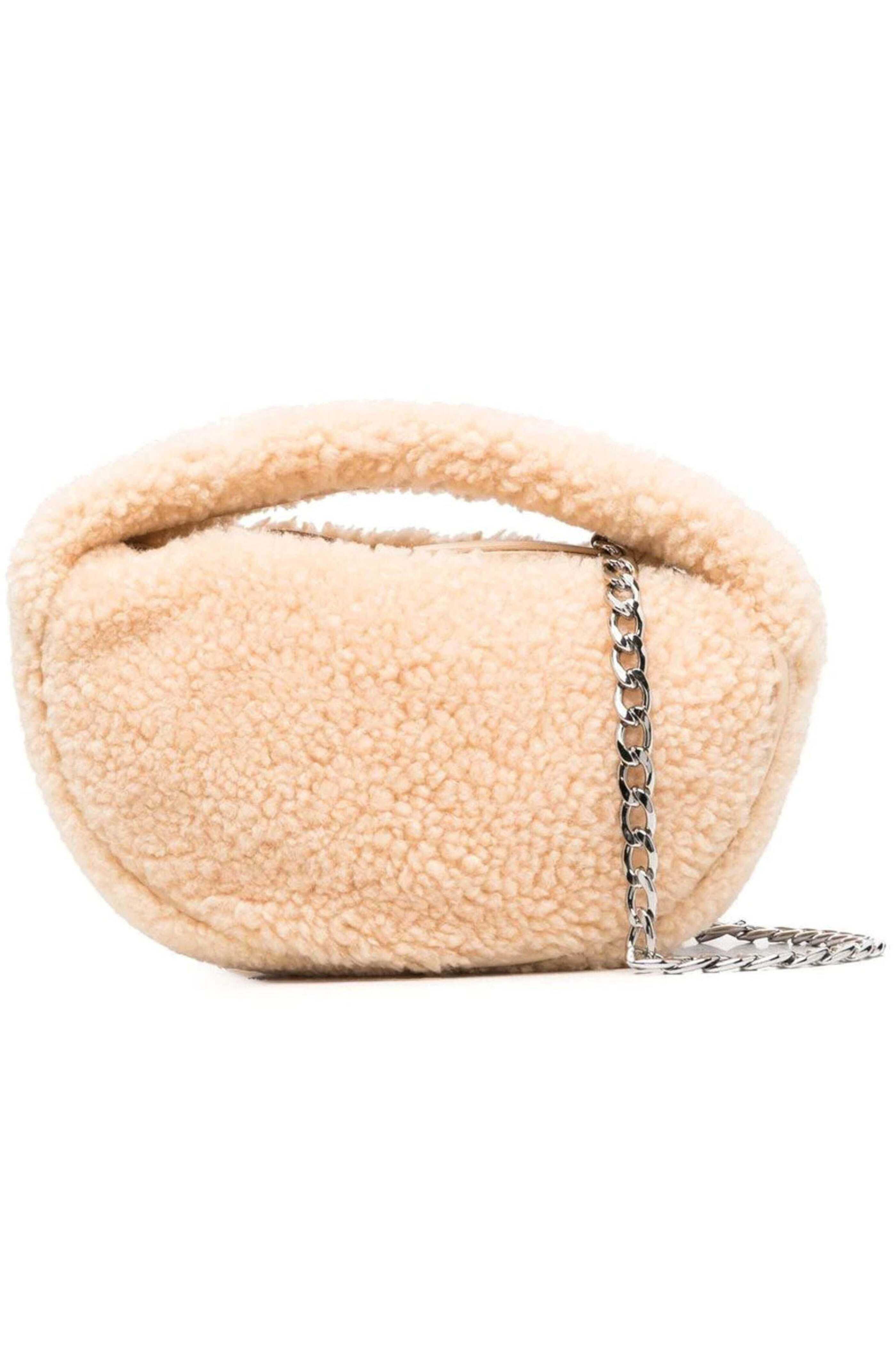 By Far - Baby Cush Shearling Bag in Sable | Mitchell Stores
