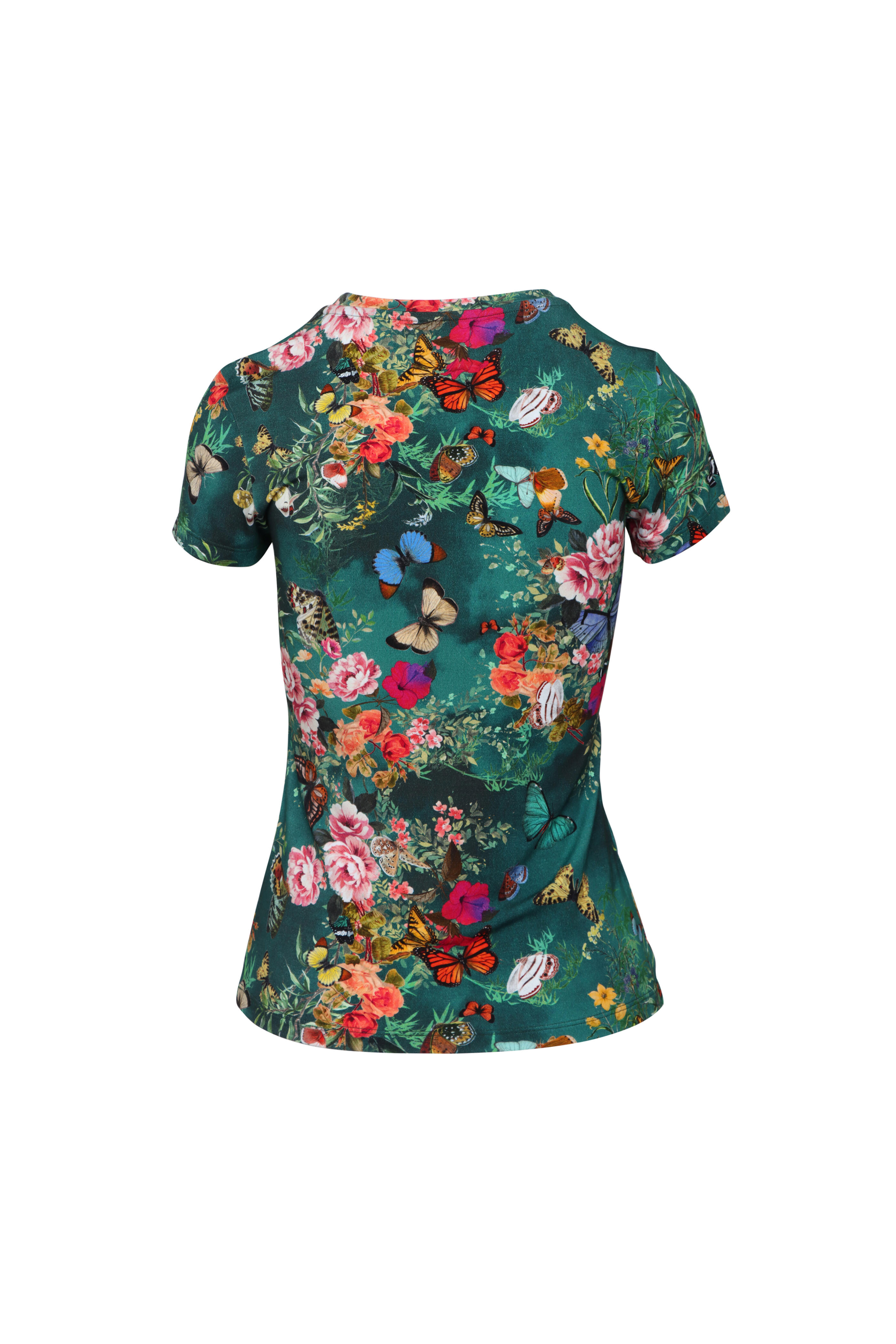 L'Agence - Ressi Bottle Green Charonda Butterfly Tee