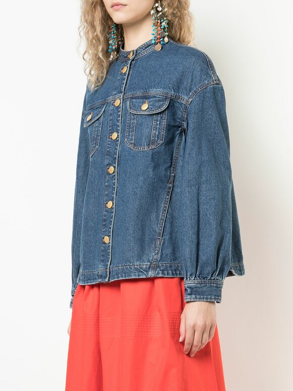 CO Collection - Gathered Denim Jacket