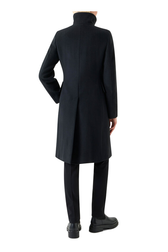 Akris Punto - Duffle Knee Length Black Wool Coat