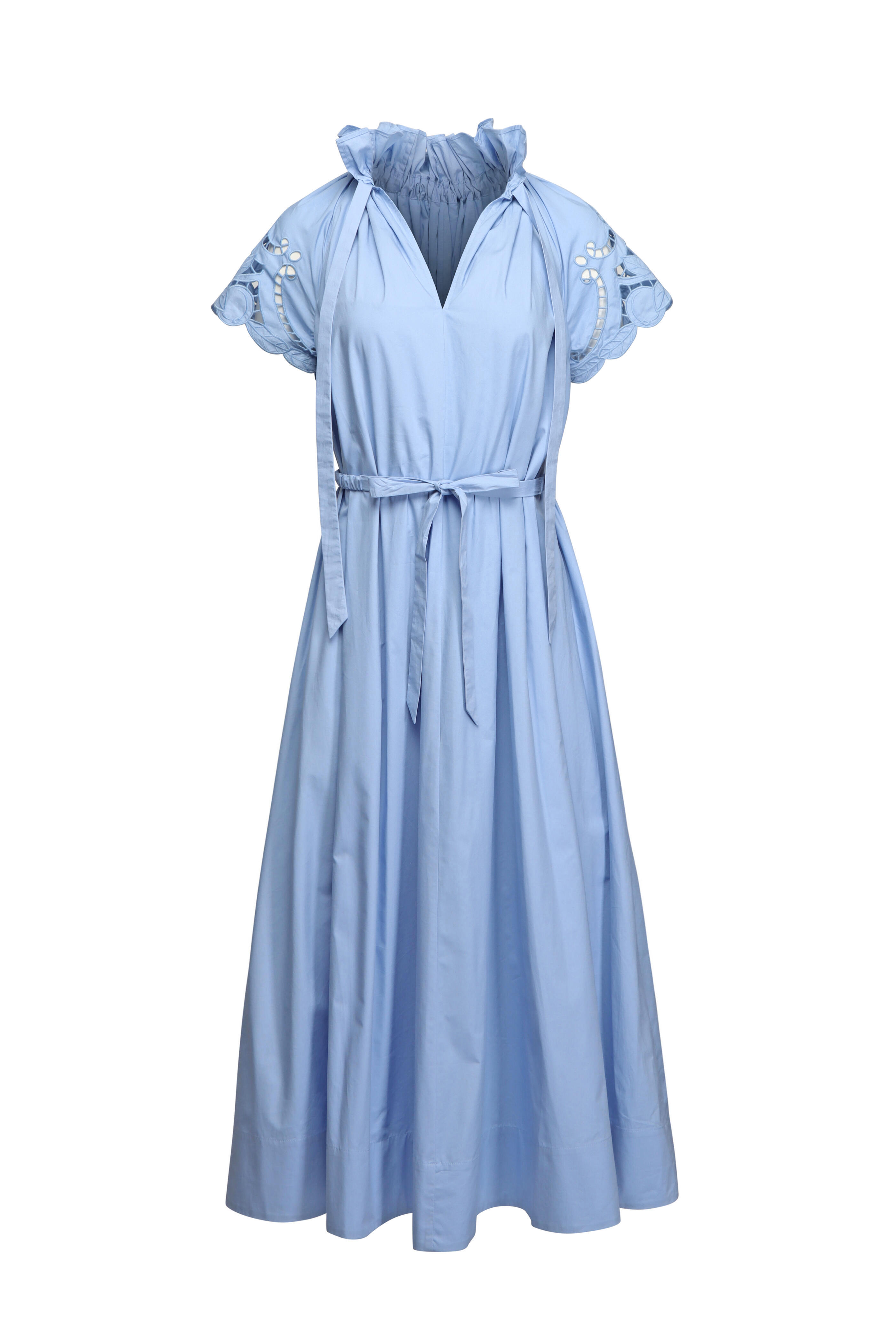 Clea - Amaretti Blue Reversible Midi Dress