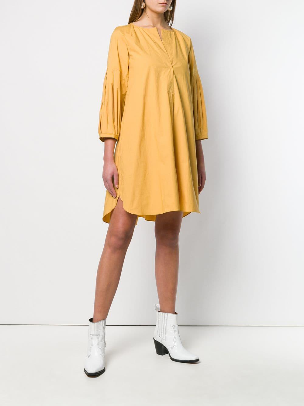 Dorothee Schumacher - Papertouch Ease Honey Yellow Dress