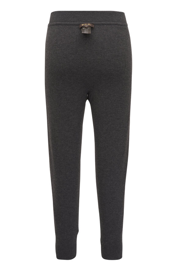 Loro Piana Duo Teal Cashmere Drawstring Pant - view 4